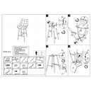 Стул барный SIGNAL CHIC H-2 Velvet Bluvel 19 черный/черный